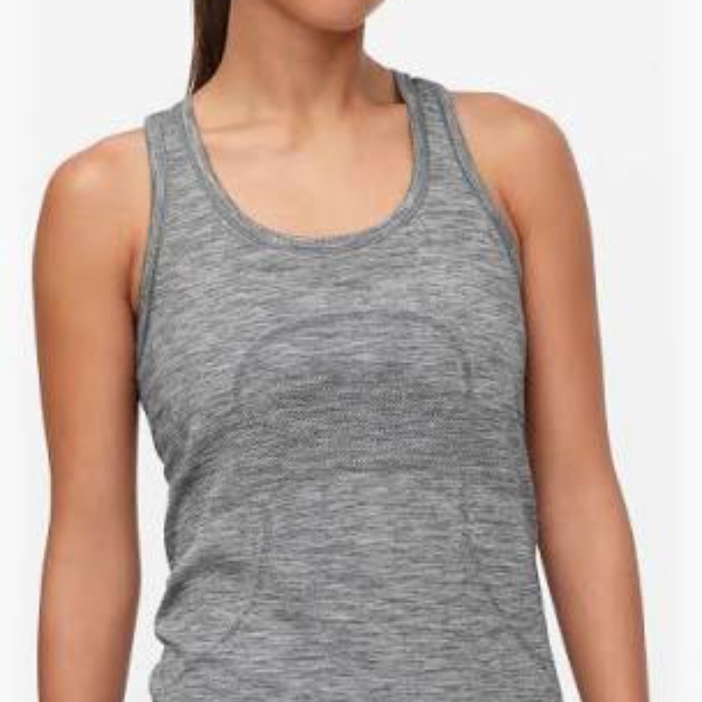 light grey Lululemon swiftly tech tank top
